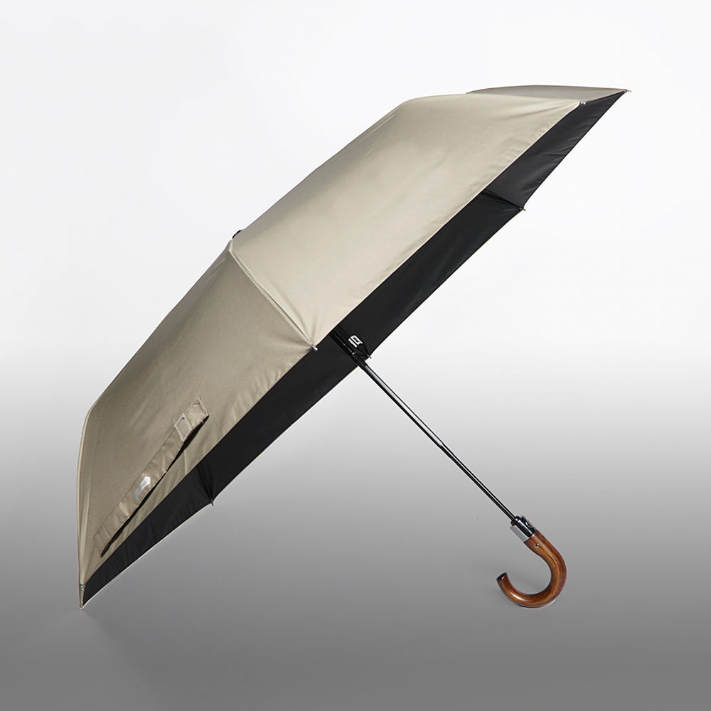 Fully Automatic Umbrella - Chic Wooden Hook Handle - Large Size