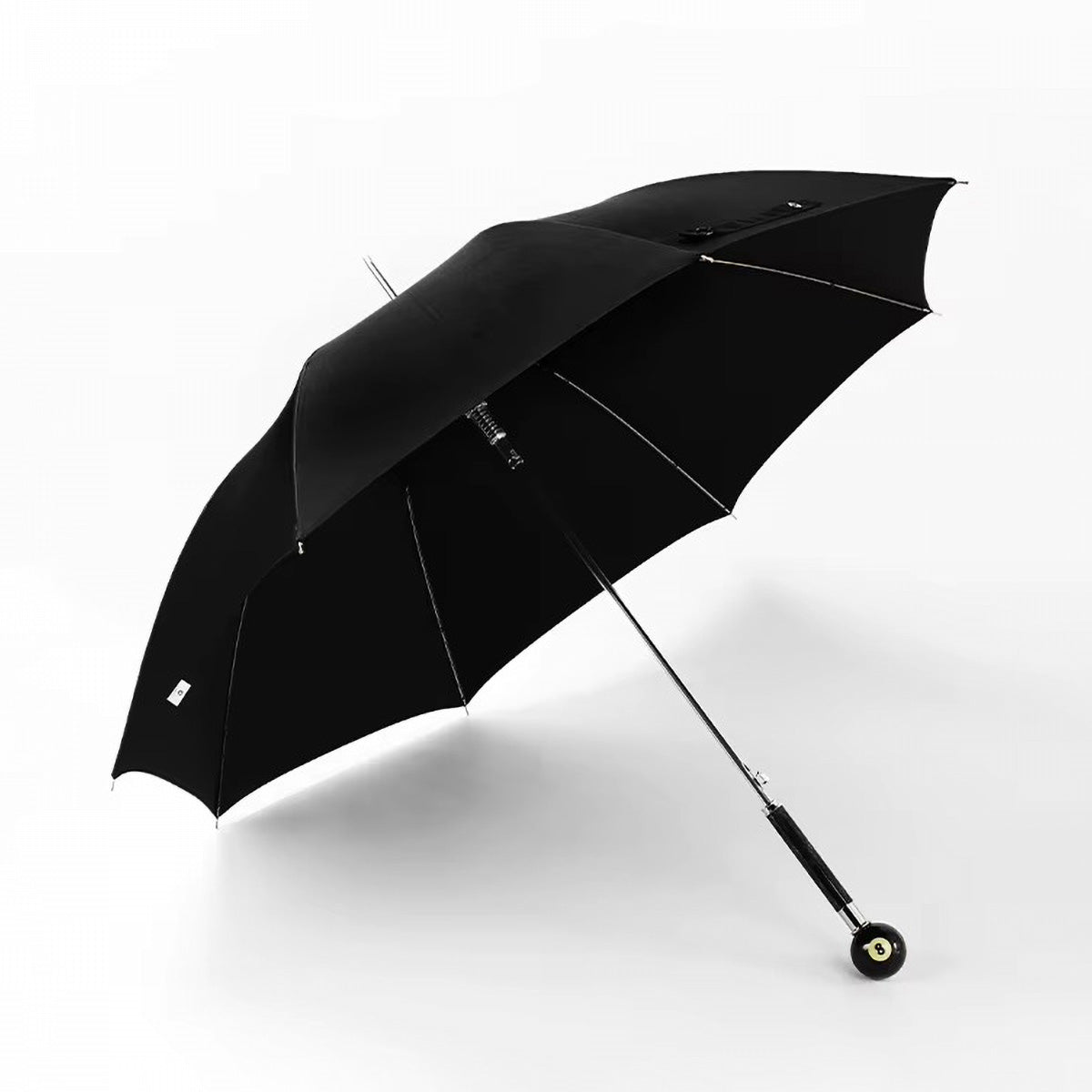 8 ball umbrella black open 45 inch diameter windproof pool enthusiast gift