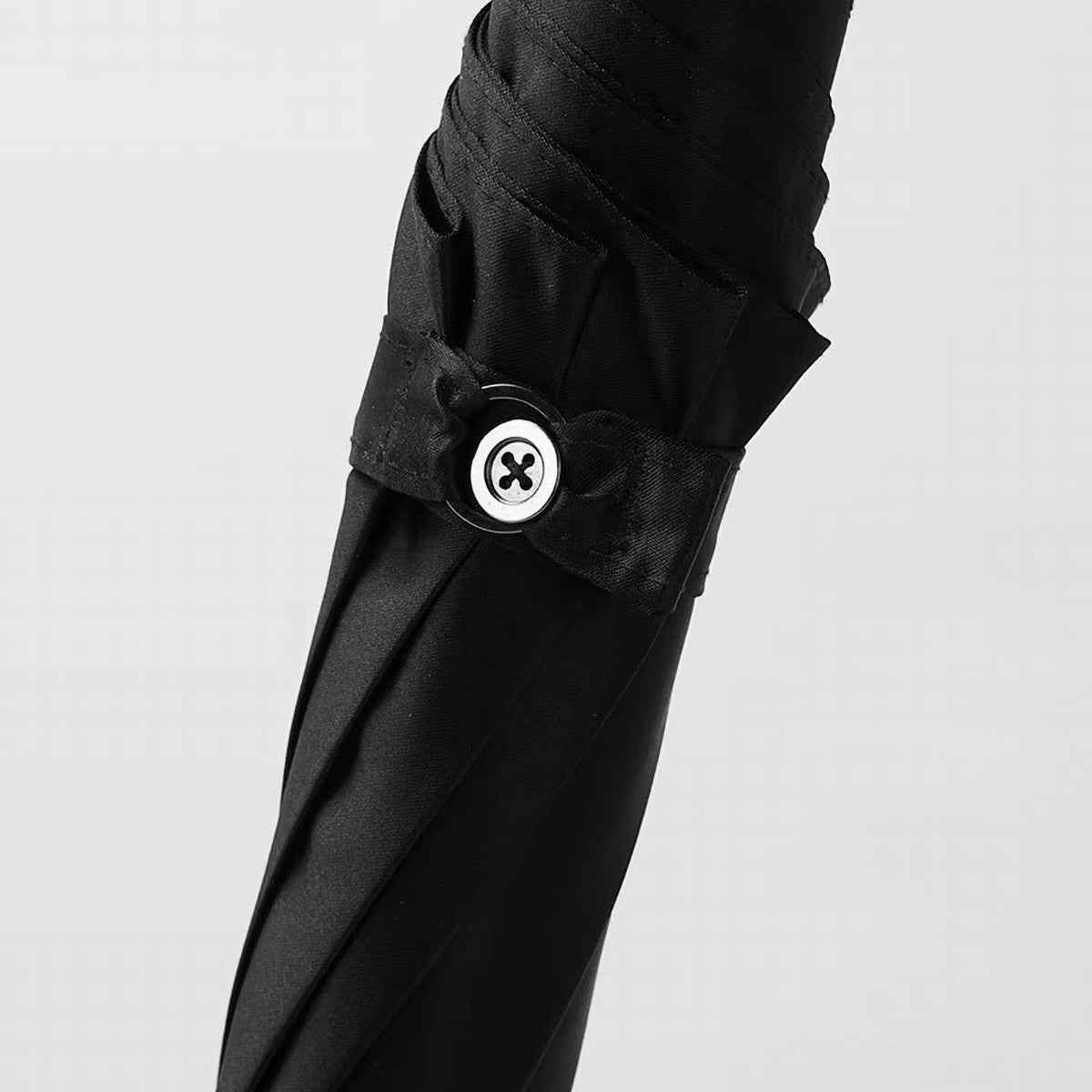 8 ball umbrella closure strap button detail black billiard design