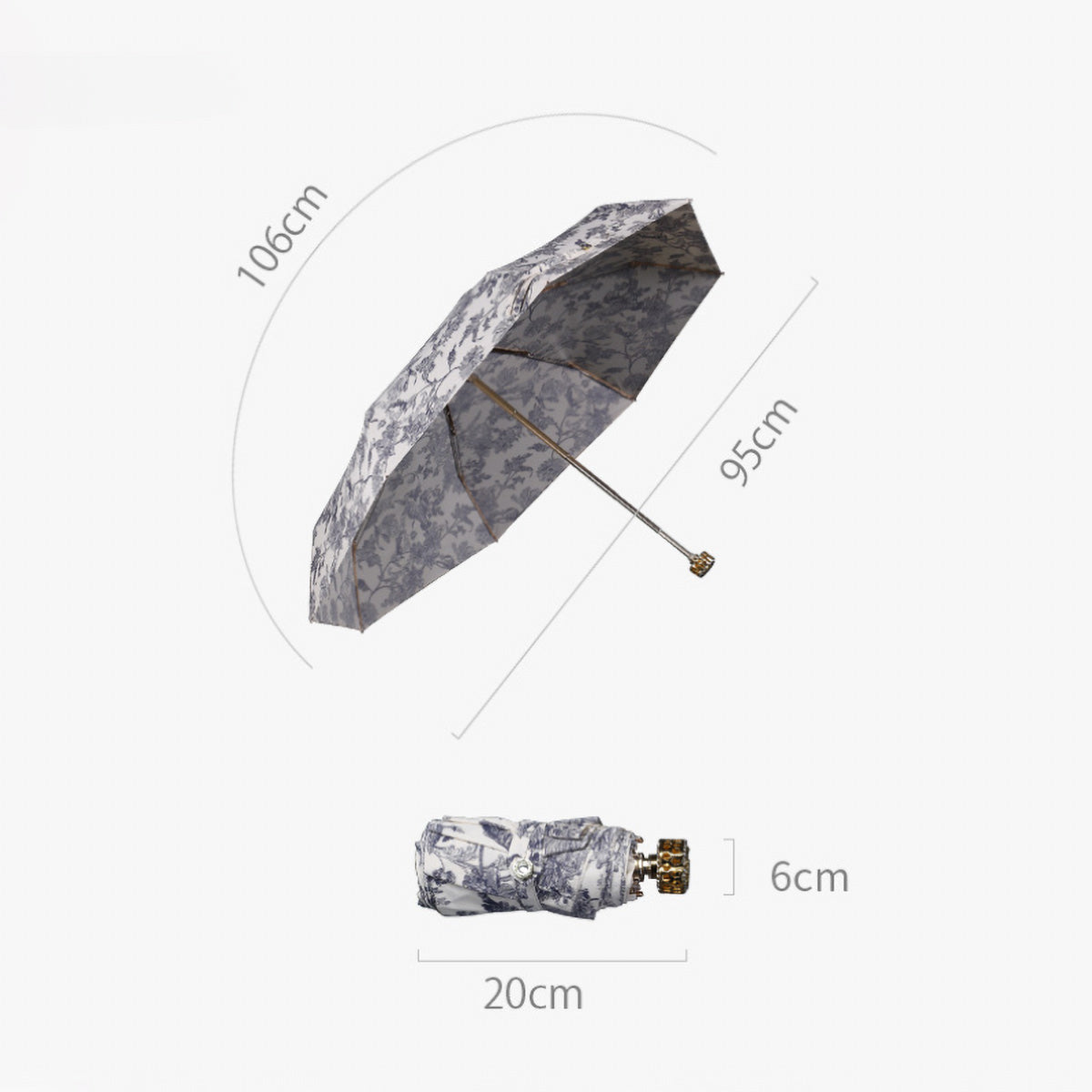 Luxury gift umbrella for women: small size, big style