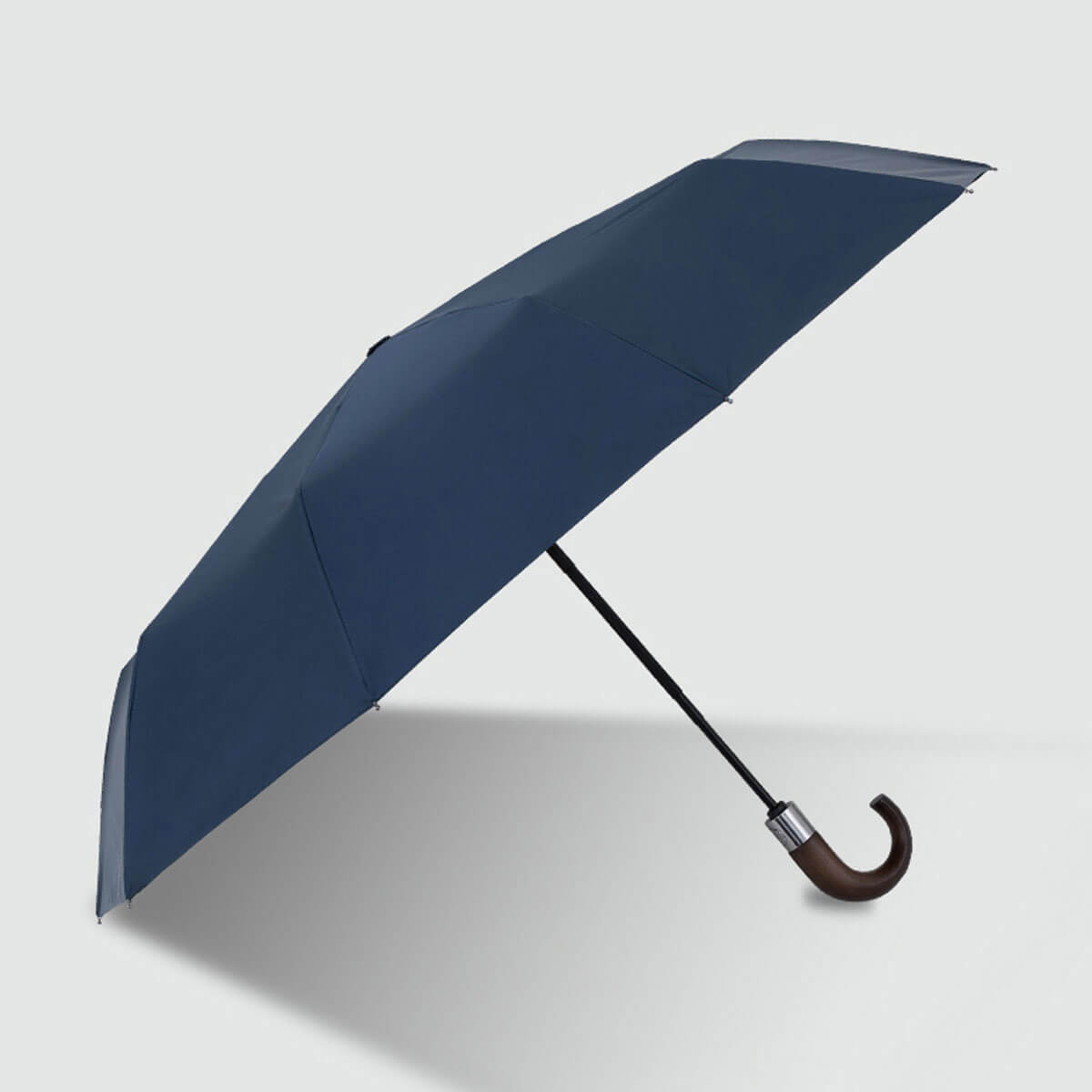 Fashionable Rain Gear - Stylish Wooden Hook Handle Umbrella with Auto Open/Close