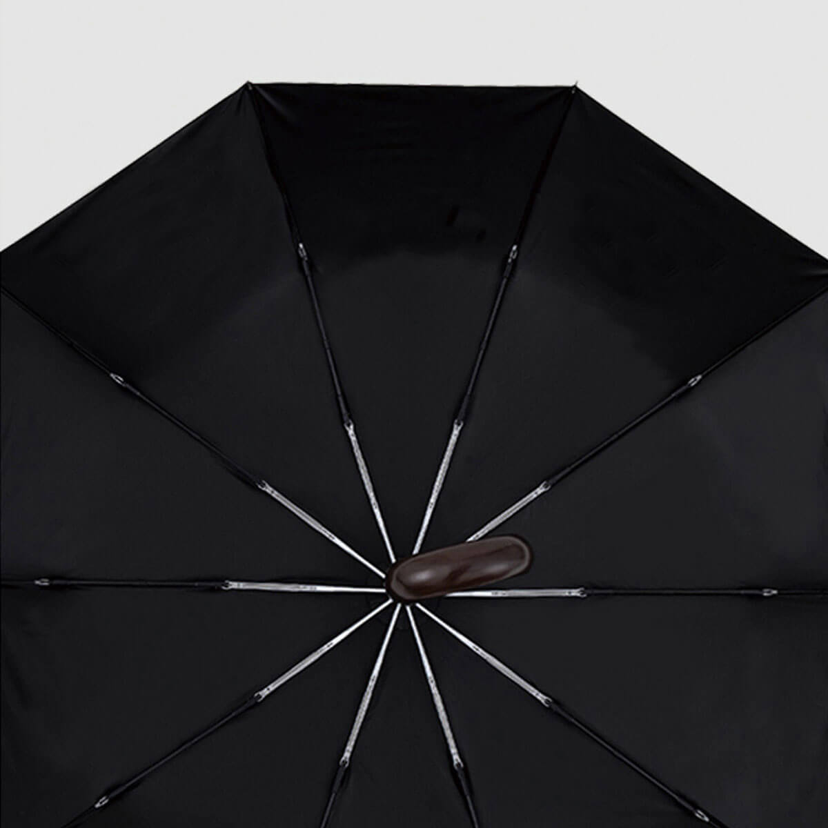 Aluminum and Fiberglass Frame Umbrella - Stylish Wooden Handle for a Chic Look