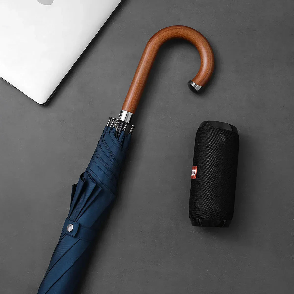 Navy Classic Stick Umbrella