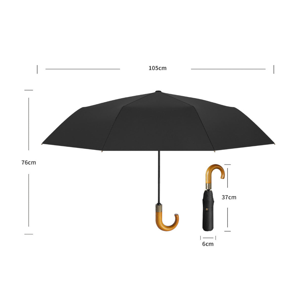 Classic Storm Proof Folding Umbrella - EF105