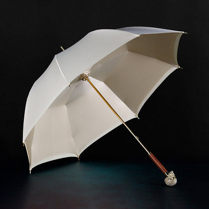 Chic Diamond Skull Umbrella - Standout Rainy Day Accessory