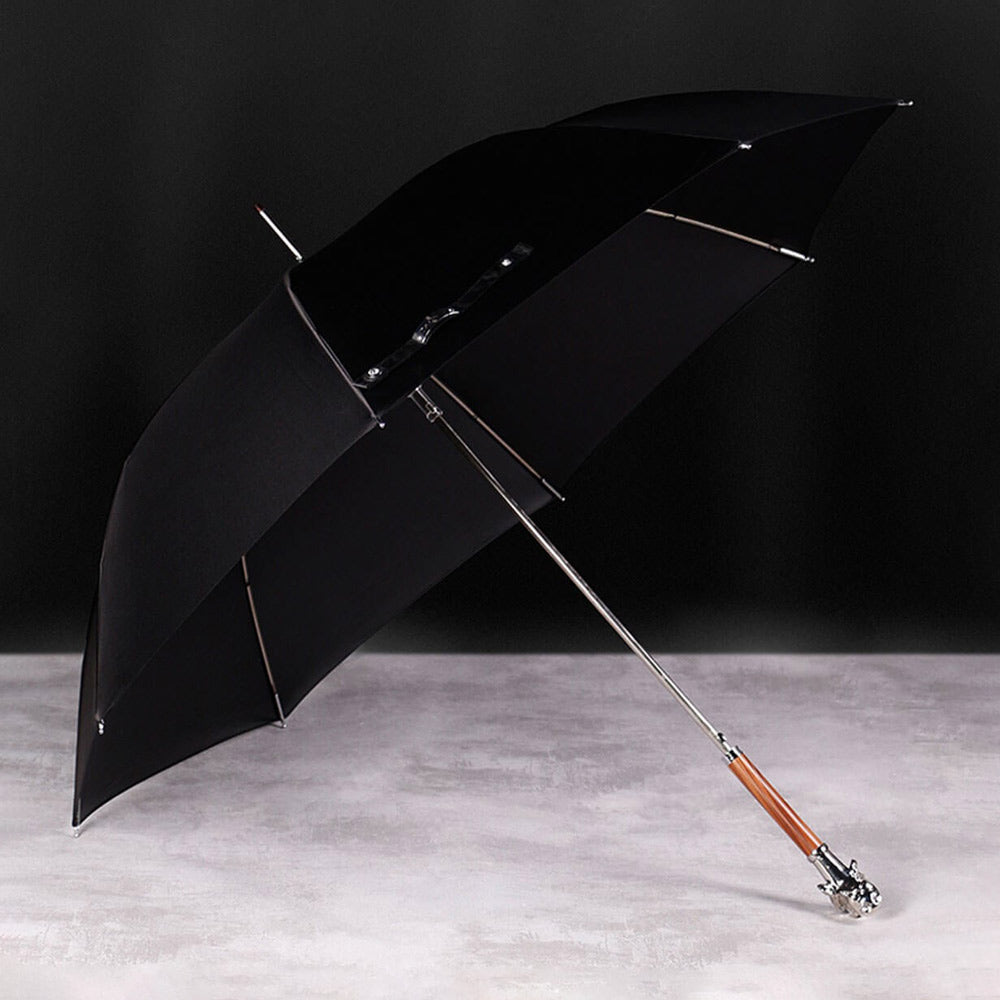 Luxury Dog Head Umbrella in Black