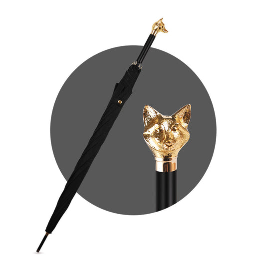 Fox Head Umbrella - Luxury Fashion Accessory for Gentlemen and Ladies