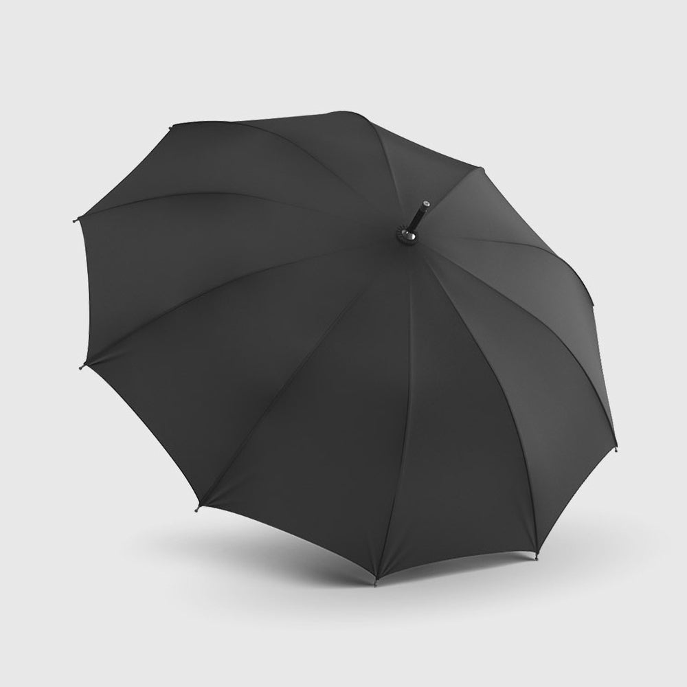 Fashionable black umbrella for men