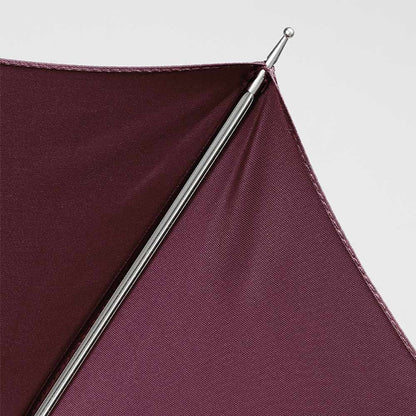 Glamorous burgundy umbrella - showcasing silver charm