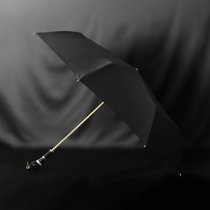 Stylish luxury umbrella with compact folding design