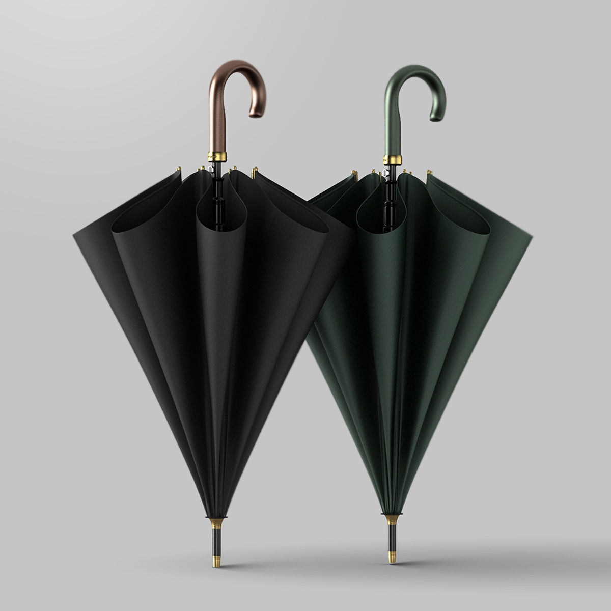 Fashionable leather handle umbrella