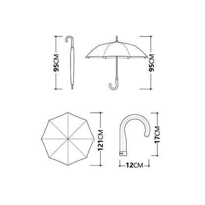 Details of luxury leather handle umbrella