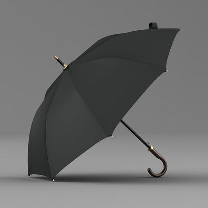 Designer leather handle umbrella, crafted for durability