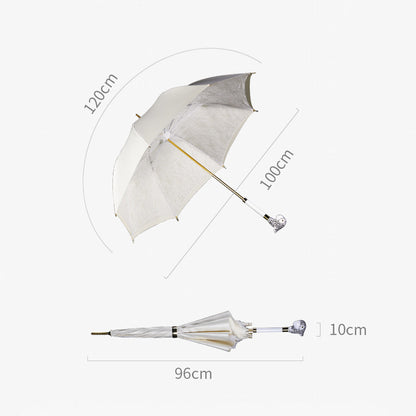 Wedding Parrot Head Umbrella - Elegant bridal accessory