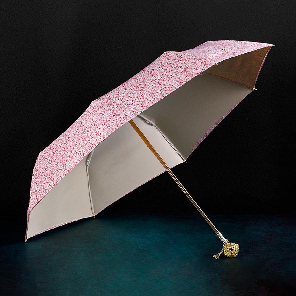 Fashionable pink floral umbrella - ideal present for ladies