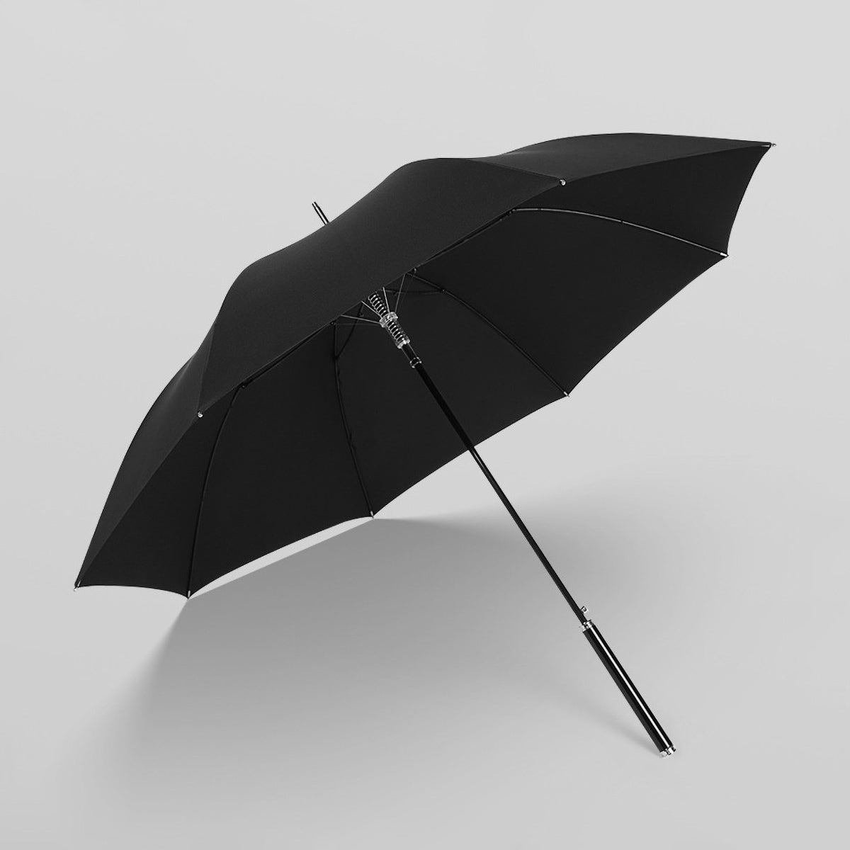 Black long handle umbrella - must-have for professionals