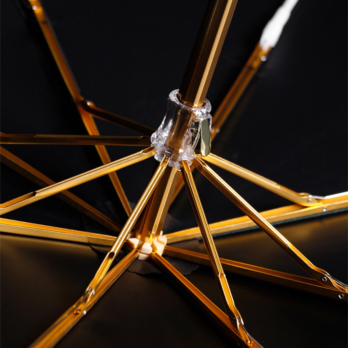 Prestige Crystal Handle Umbrella Gold Frame Structure with Premium Engineering