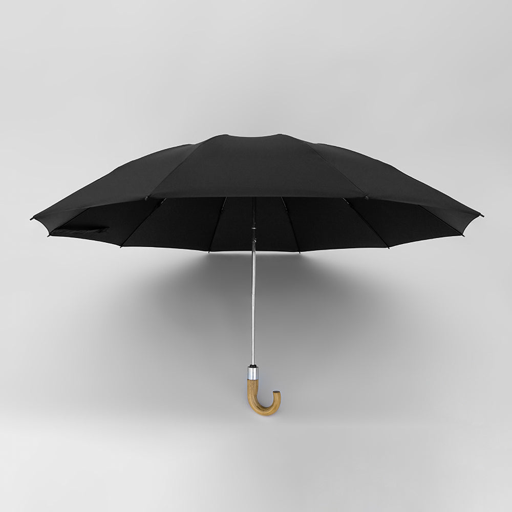 Fully Automatic 3 Fold Reverse Umbrella in Black