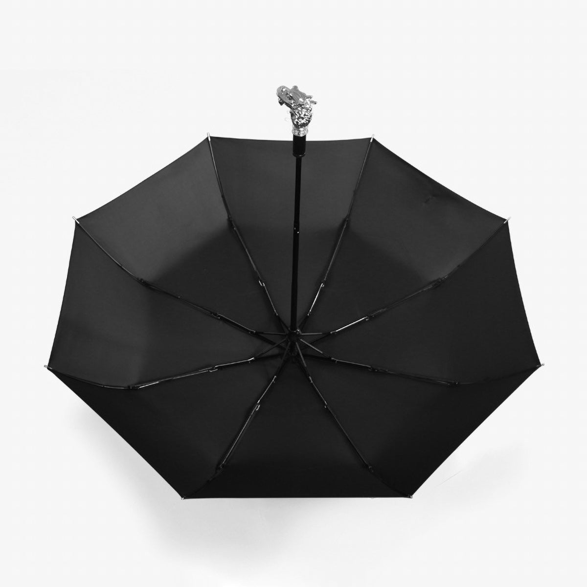 Silver Animal Head Folding Umbrella