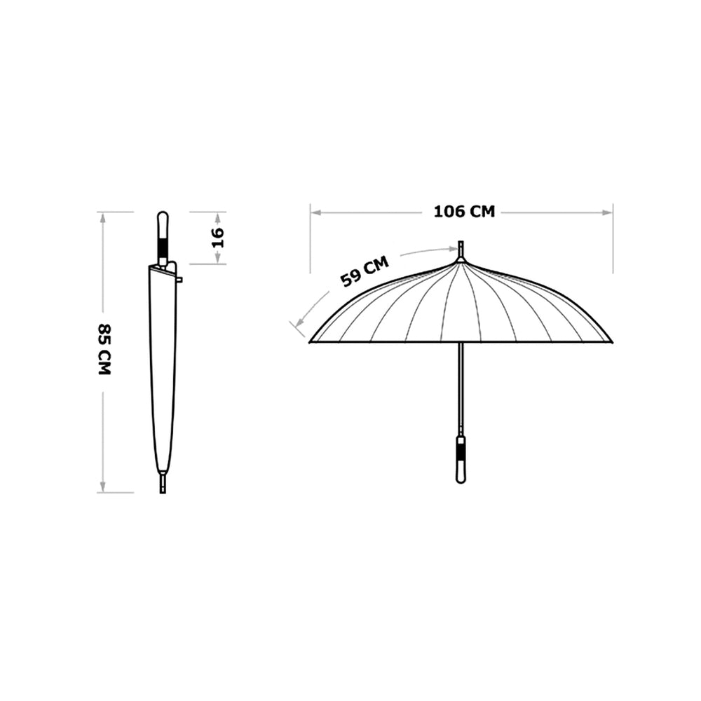 Premium 24-Rib Windproof Umbrella - Designed for Enduring Quality