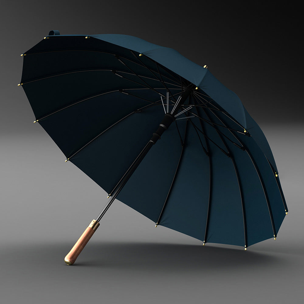 Sleek and Stylish Navy Blue Umbrella - A Must-Have for Fashionable Men and Women